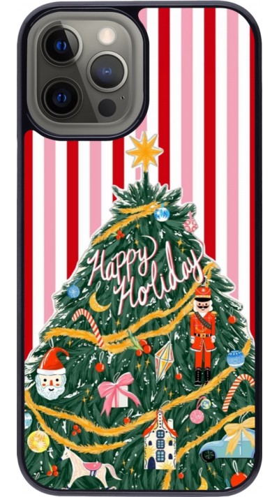 Coque iPhone 12 Pro Max - Christmas 25 Happy Holiday