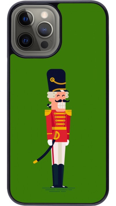 Coque iPhone 12 Pro Max - Christmas 25 Nutcracker Green
