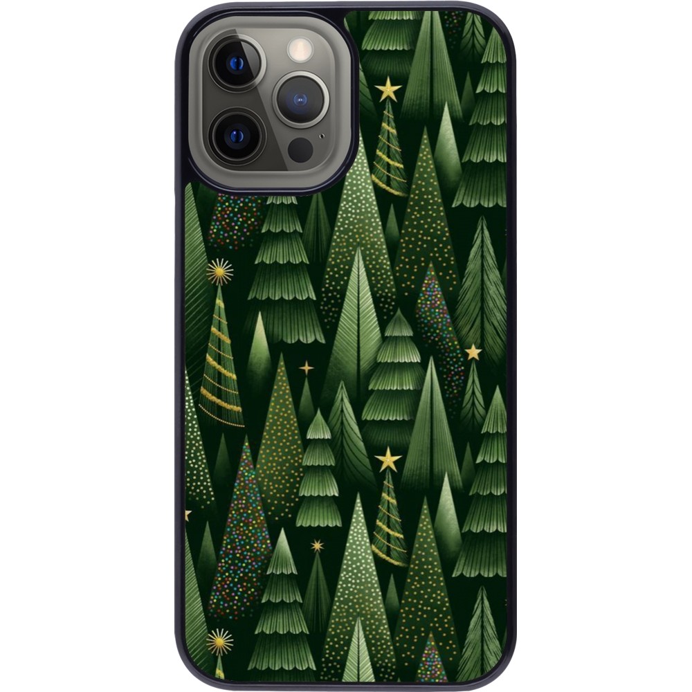 Coque iPhone 12 Pro Max - Christmas 25 Pattern Xmas Tree