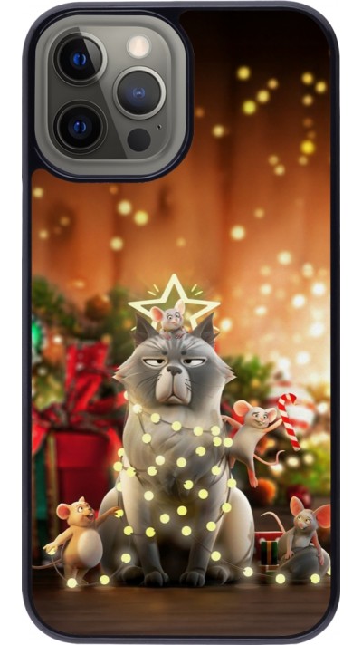 Coque iPhone 12 Pro Max - Christmas 25 Xmas Cat