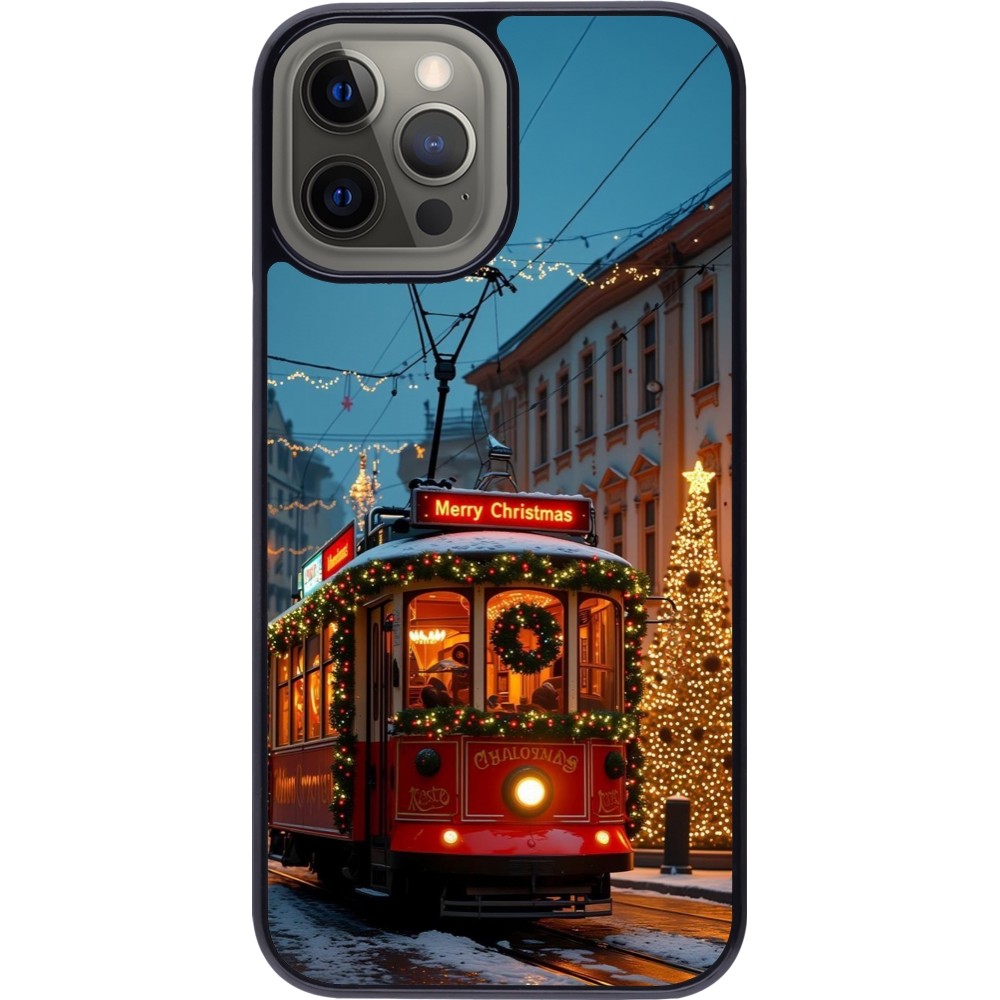 Coque iPhone 12 Pro Max - Christmas 25 Xmas Train