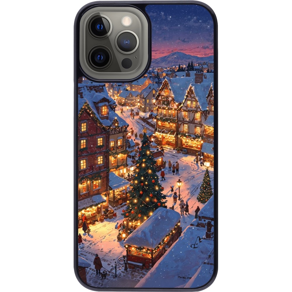 Coque iPhone 12 Pro Max - Christmas 25 Xmas Village