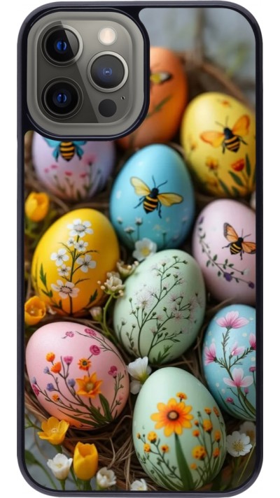 Coque iPhone 12 Pro Max - Easter 2026 Eggs with bees