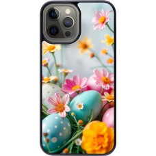Coque iPhone 12 Pro Max - Easter 2026 Eggs with flowers