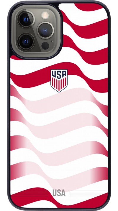 Coque iPhone 12 Pro Max - Maillot de football E?tats Unis 2026 personnalisable