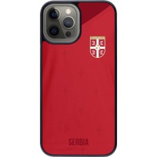 Coque iPhone 12 Pro Max - Maillot de football Serbie 2022 personnalisable