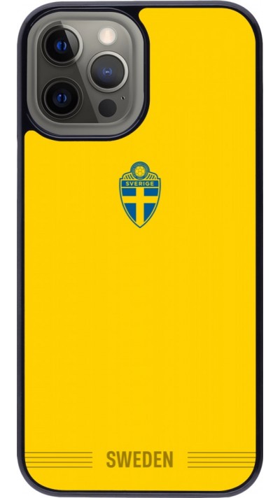 Coque iPhone 12 Pro Max - Maillot de football Suède 2026 personnalisable