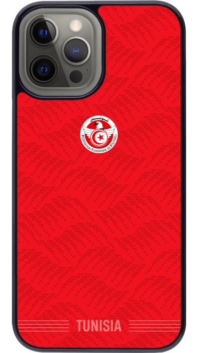 Coque iPhone 12 Pro Max - Maillot de football Tunisie 2026 personnalisable