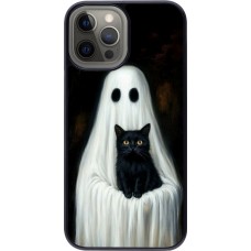 Coque iPhone 12 Pro Max - Halloween 2025 Ghost with black cat