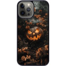 Coque iPhone 12 Pro Max - Halloween 2025 Pumpkin with flowers