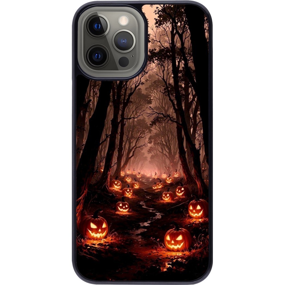 Coque iPhone 12 Pro Max - Halloween 2025 Road of Terrifying Pumpkins