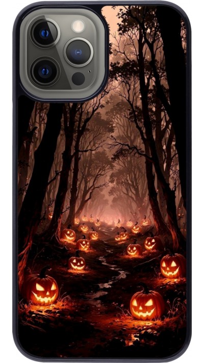 Coque iPhone 12 Pro Max - Halloween 2025 Road of Terrifying Pumpkins