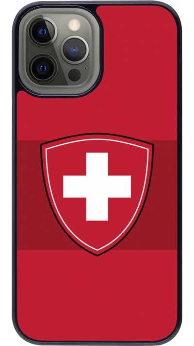 Coque iPhone 12 Pro Max - Hockey World Championship Ecusson Suisse