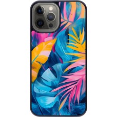 iPhone 12 Pro Max Case Hülle - Palms Blue