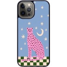 Coque iPhone 12 Pro Max - Pink leopard with stars 2026