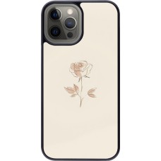 iPhone 12 Pro Max Case Hülle - Rosa Sand Minimalistisch
