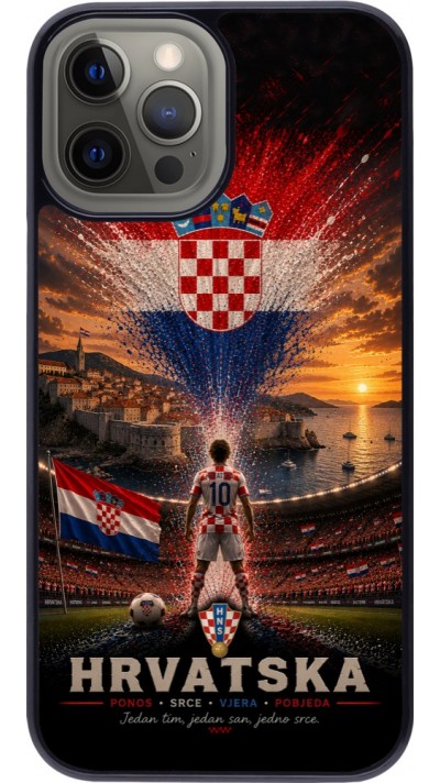 Coque iPhone 12 Pro Max - Football Croatie splash 2026