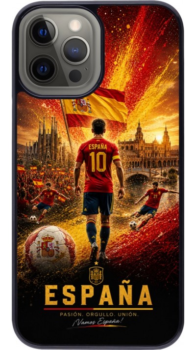 Coque iPhone 12 Pro Max - Football Espagne splash 2026