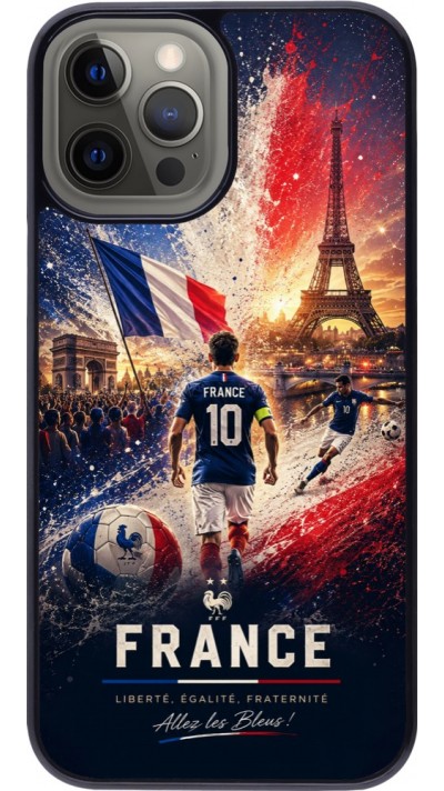 Coque iPhone 12 Pro Max - Football France splash 2026