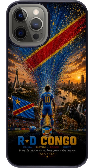 Coque iPhone 12 Pro Max - Football République démocratique du Congo splash 2026