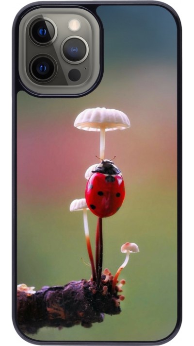 Coque iPhone 12 Pro Max - Ladybird on a mushroom 2026