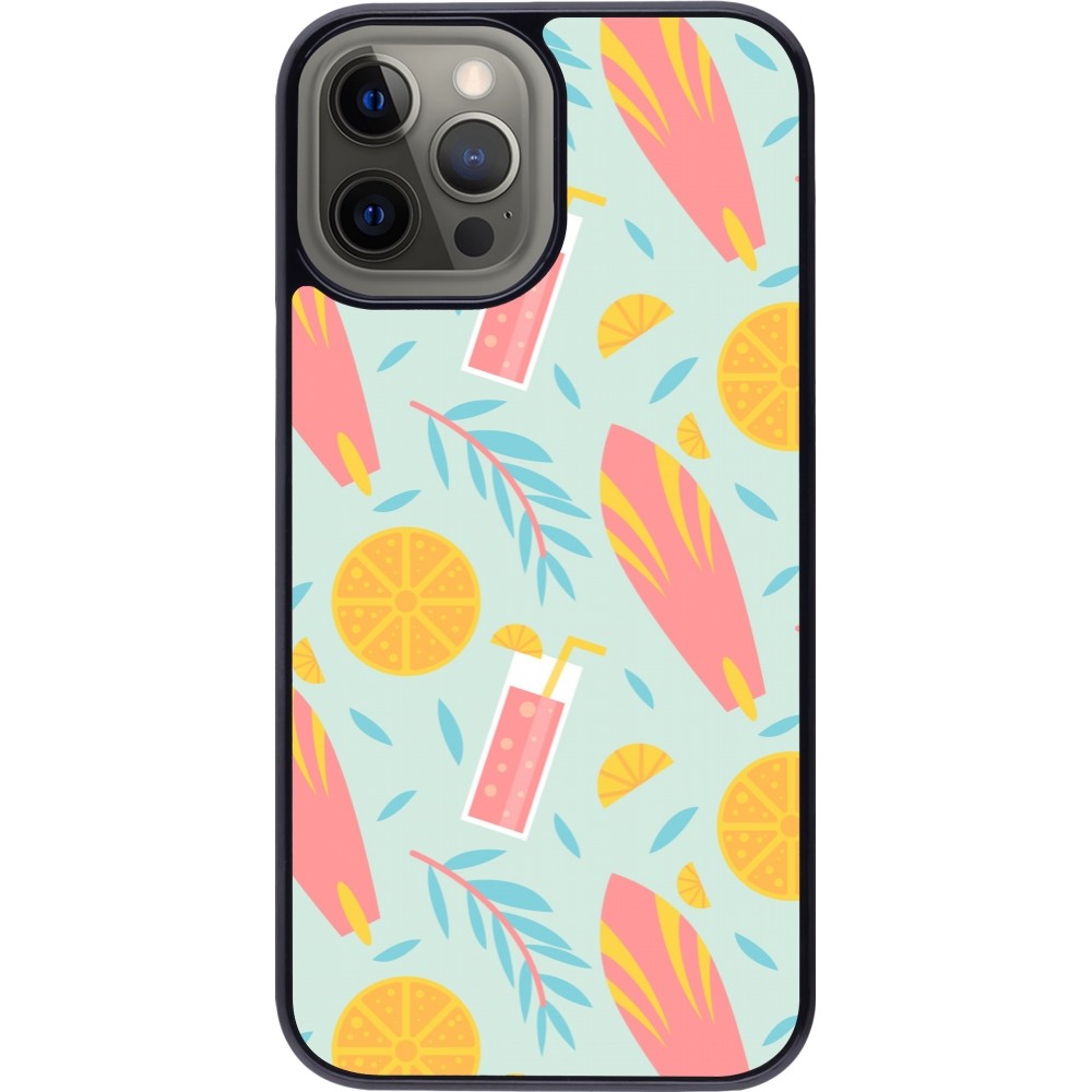 Coque iPhone 12 Pro Max - Summer 2025 Pattern citron