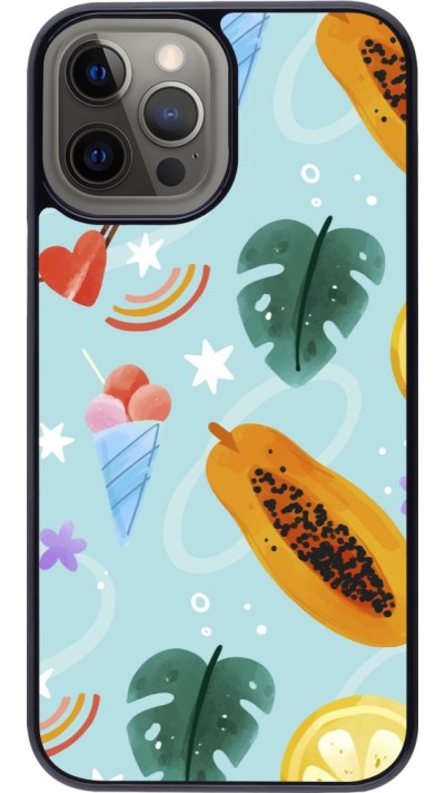 Coque iPhone 12 Pro Max - Summer 2025 Pattern papaya