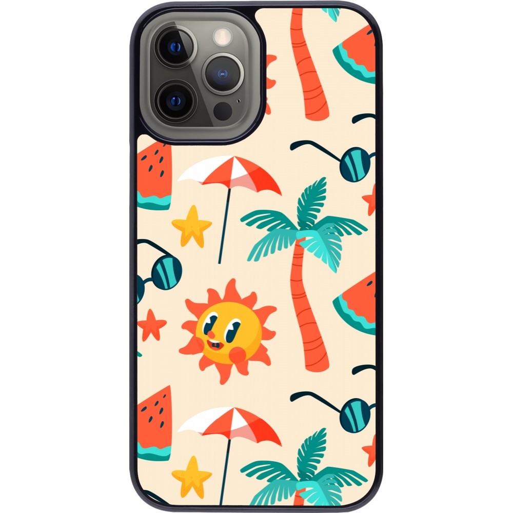 Coque iPhone 12 Pro Max - Summer 2025 Pattern soleil