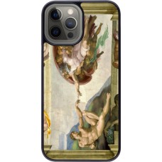 Coque iPhone 12 Pro Max - Tableau art - La Création d’Adam - Michel-Ange