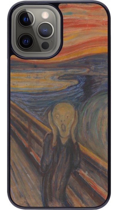 Coque iPhone 12 Pro Max - Tableau art - Le Cri - Edvard Munch