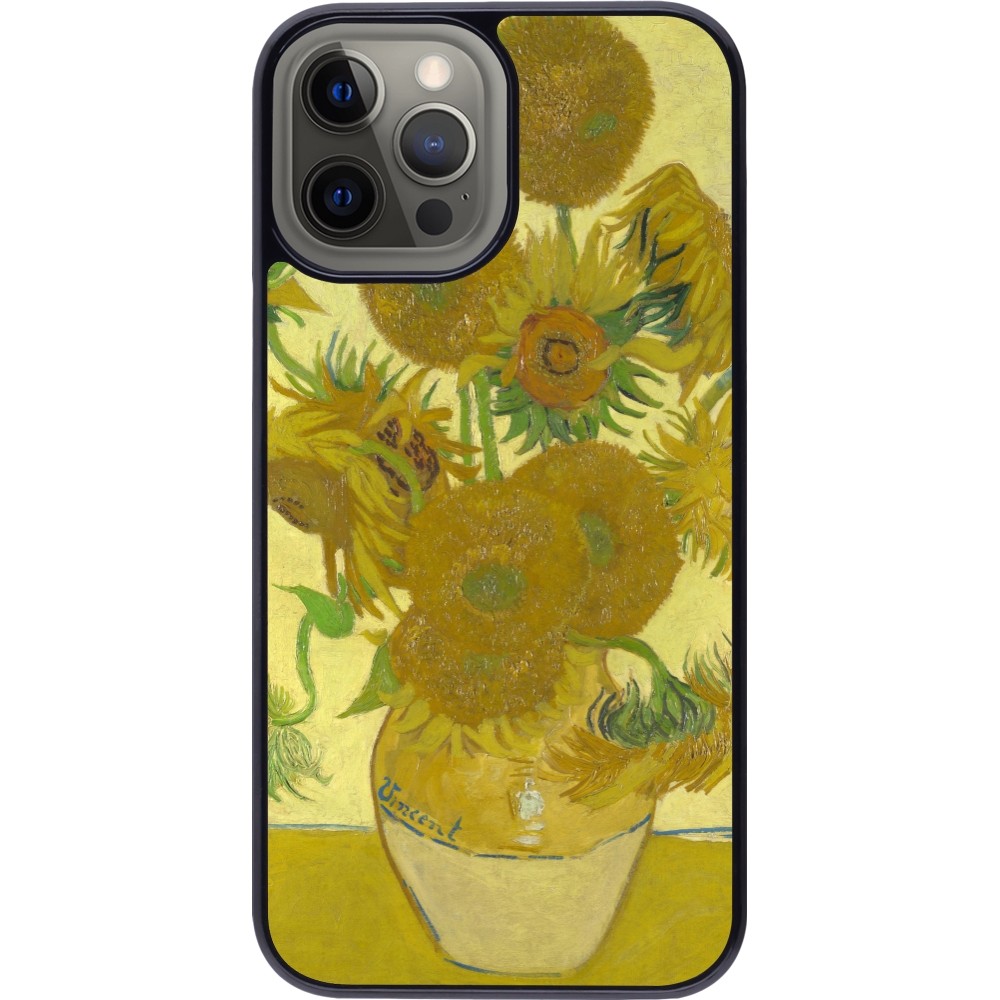 Coque iPhone 12 Pro Max - Tableau art - Les Tournesols - Van Gogh
