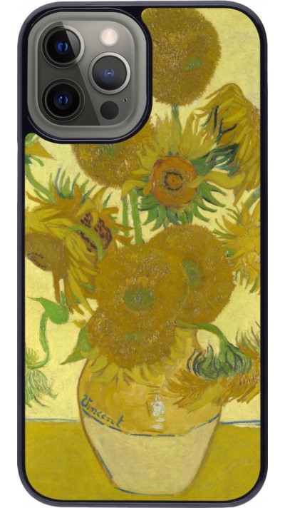 Coque iPhone 12 Pro Max - Tableau art - Les Tournesols - Van Gogh
