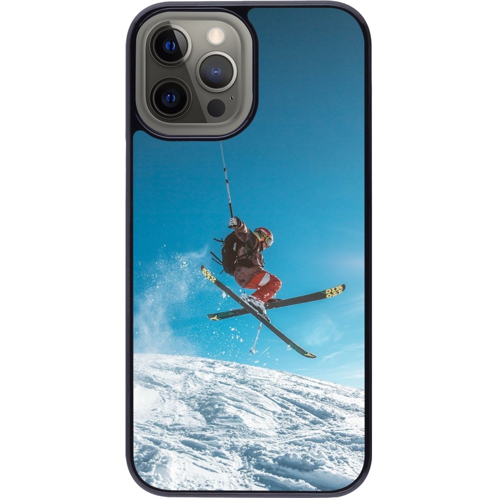 iPhone 12 Pro Max Case Hülle - Winter 22 Ski Jump
