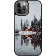 Coque iPhone 12 Pro Max - Winter 25 Winter house forest afternoon