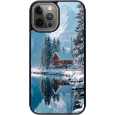 Coque iPhone 12 Pro Max - Winter 25 Winter house forest day