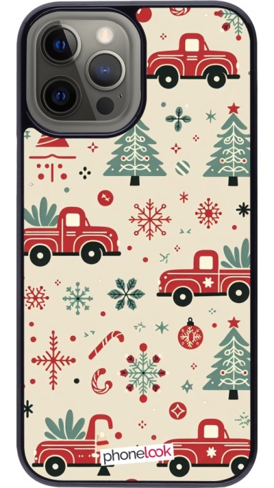 iPhone 12 Pro Max Case Hülle - Weihnachten 2024 Lkw Tanne