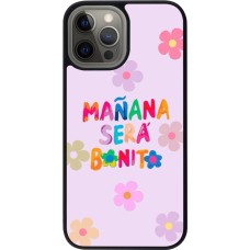Coque iPhone 12 Pro Max - Silicone rigide noir Karol G Manana sera bonito