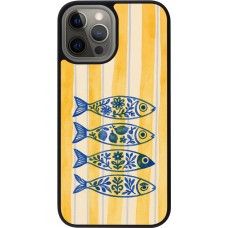 Coque iPhone 12 Pro Max - Silicone rigide noir Portuguese fish 2026