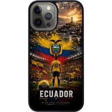 iPhone 12 Pro Max Case Hülle - Silikon schwarz Fussball Ecuador splash 2026