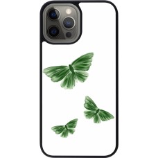 Coque iPhone 12 Pro Max - Silicone rigide noir Butterflies 2026