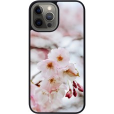 Coque iPhone 12 Pro Max - Silicone rigide noir Cherry tree Spring 2026