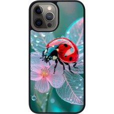 Coque iPhone 12 Pro Max - Silicone rigide noir Ladybird in bloom 2026