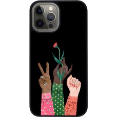 Coque iPhone 12 Pro Max - Silicone rigide noir Womens day 2026 2