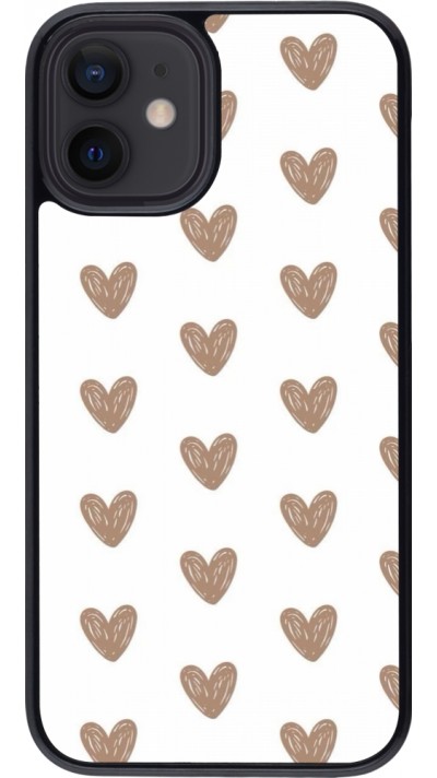 iPhone 12 mini Case Hülle - Autumn 2024 brown hearts iPhone 12 mini Case Hülle - Autumn 2024 brown hearts