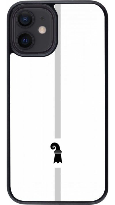 iPhone 12 mini Case Hülle - Kanton BS weiss