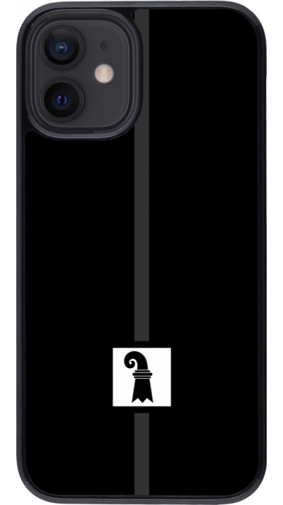 iPhone 12 mini Case Hülle - Kanton BS schwarz