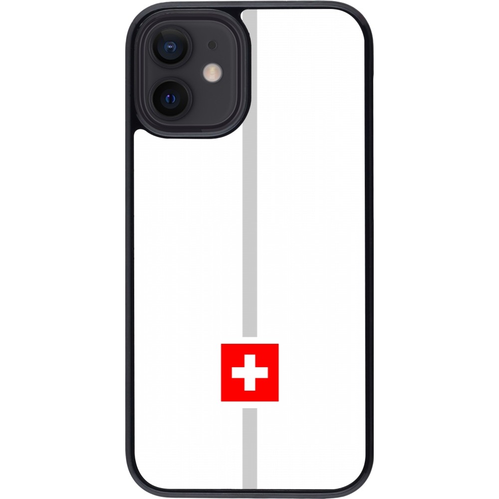 iPhone 12 mini Case Hülle - Kanton CH weiss