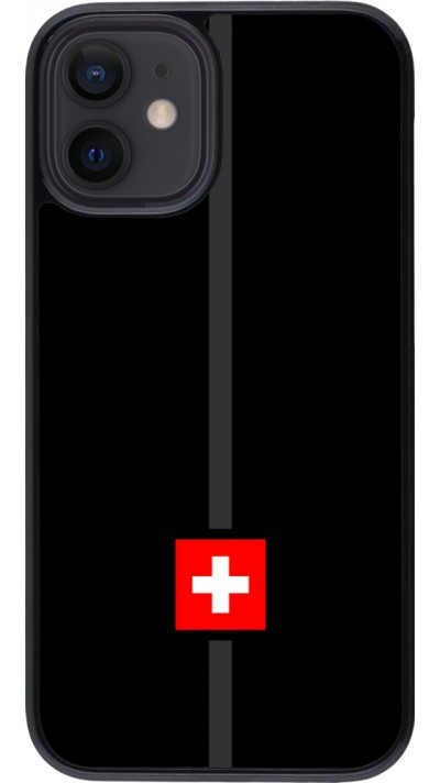iPhone 12 mini Case Hülle - Kanton CH schwarz