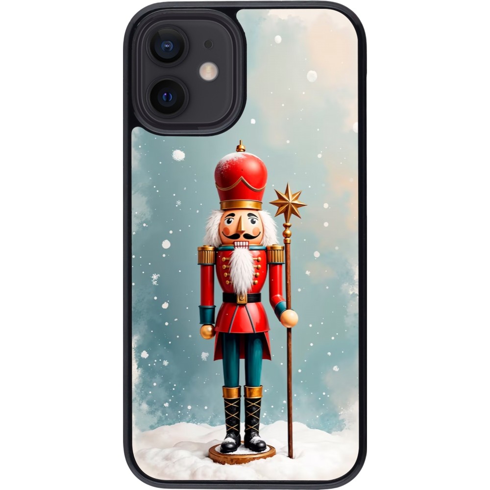 Coque iPhone 12 mini - Christmas 25 Nutcracker Snow