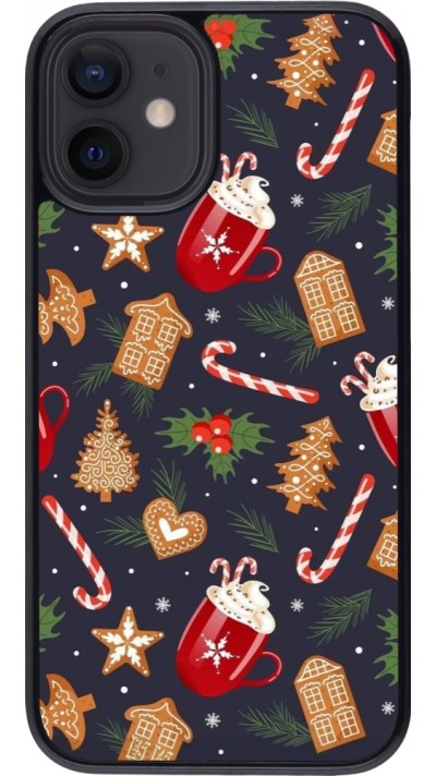 Coque iPhone 12 mini - Christmas 25 Pattern Gingerbread House